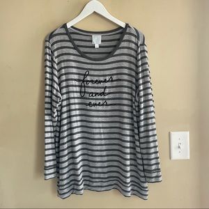 Sunday long sleeve top (1x)